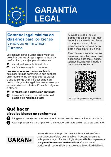 Tus derechos sobre la garantía legal